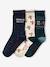 Coffret de 3 paires de chaussettes Noël garçon vert sapin - vertbaudet enfant 