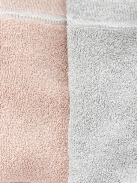 Lot de 2 paires de collants bébé fille en maille bouclette douillette à l'intérieur gris chiné - vertbaudet enfant 