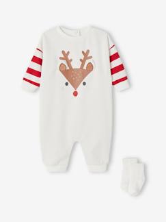 -Coffret Noël dors-bien renne + chaussettes bébé