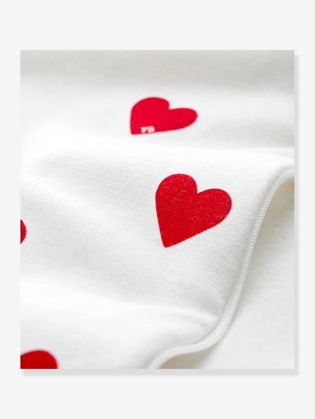Gigoteuse à coeurs en coton Petit bateau blanc - vertbaudet enfant 