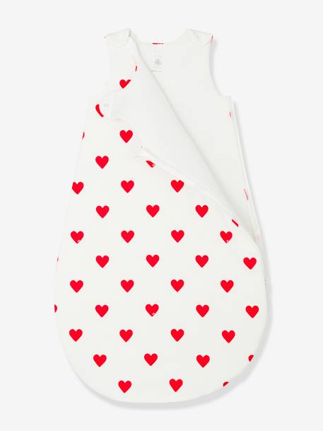 Gigoteuse à coeurs en coton Petit bateau blanc - vertbaudet enfant 