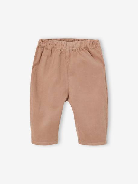 Ensemble bébé chemise body + pantalon velours + bandana vert sauge - vertbaudet enfant 