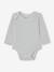 Lot 5 bodies manches longues bébé emmanchure US en coton bio beige chiné - vertbaudet enfant 