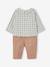 Ensemble bébé chemise body + pantalon velours + bandana vert sauge - vertbaudet enfant 