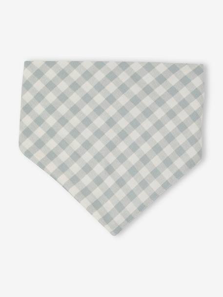 Ensemble bébé chemise body + pantalon velours + bandana vert sauge - vertbaudet enfant 