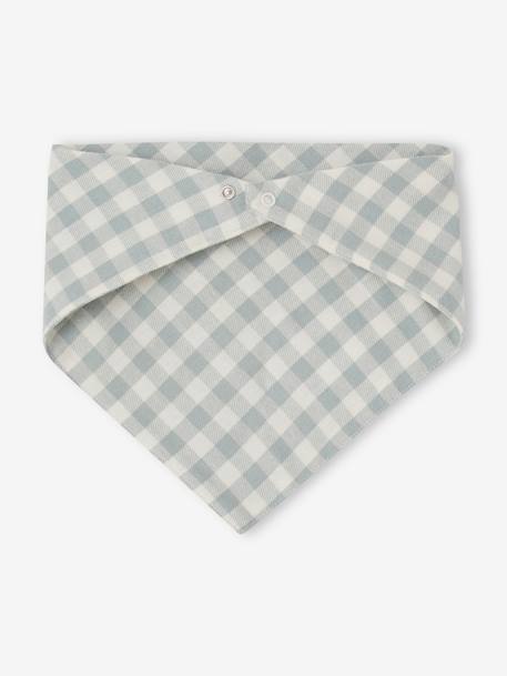 Ensemble bébé chemise body + pantalon velours + bandana vert sauge - vertbaudet enfant 