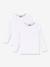 Lot de 2 tee-shirts manches longues blancs blanc - vertbaudet enfant 