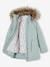3-in-1 parka met capuchon meisje DARK GREEN+groengrijs+kaki+PURPLE DARK - vertbaudet enfant 