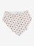 Lot 3 bavoirs bandanas en gaze de coton / éponge noisette+rose grenier - vertbaudet enfant 