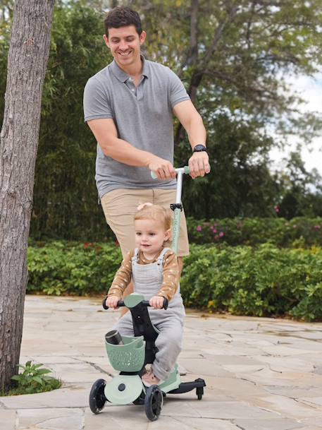 Trottinette Evolutive GO UP BABY 360 - beige+vert sauge - vertbaudet enfant 