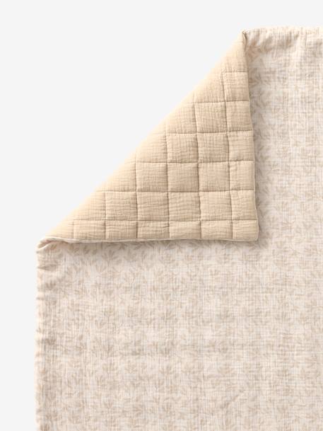 Couverture / Fond de parc bébé en gaze de coton HYGGE beige imprimé - vertbaudet enfant 
