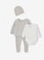 Ensemble naissance 4 pièces gris chiné - vertbaudet enfant 