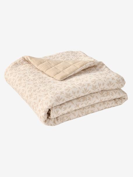 Couverture / Fond de parc bébé en gaze de coton HYGGE beige imprimé - vertbaudet enfant 