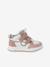 Baskets enfant fille synthétique à scratchs lot rose+marine - vertbaudet enfant 