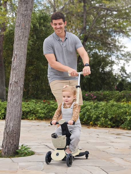 Trottinette Evolutive GO UP BABY 360 - beige+vert sauge - vertbaudet enfant 