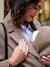 Manteau en drap de laine évolutif grossesse et post-partum noir+noisette - vertbaudet enfant 