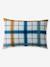 Kinderdekbedovertrek + kussensloop in RETRO WINTER flanel, met gerecycled katoen marineblauw, gestreept - vertbaudet enfant 