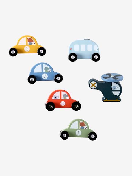 Porteur garage voitures en bois FSC® bleu - vertbaudet enfant 
