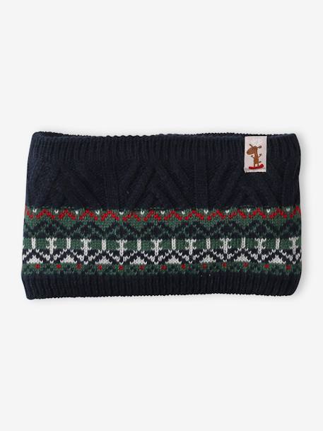 Kerstcadeauset voor jongens muts + sjaal + handschoenen dennen - vertbaudet enfant 