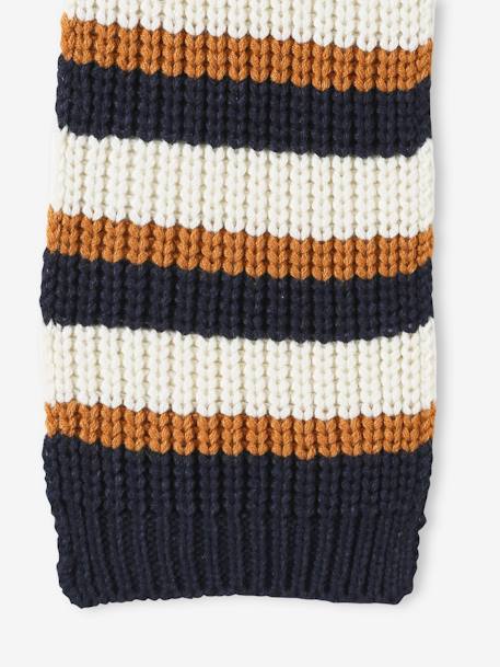Gestreepte jongenssjaal marineblauw - vertbaudet enfant 