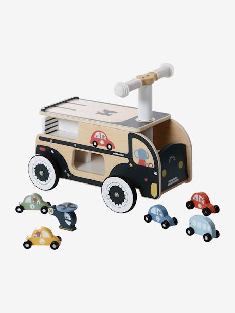 Porteur garage voitures en bois FSC® bleu - vertbaudet enfant 