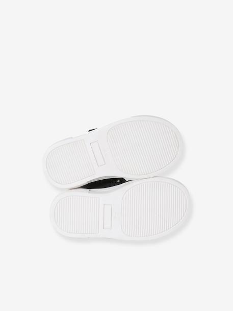 Basket haute scratchée en cuir bébé marine - vertbaudet enfant 