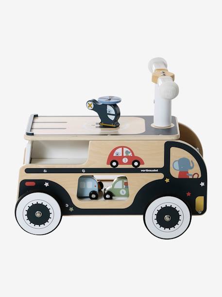 Porteur garage voitures en bois FSC® bleu - vertbaudet enfant 