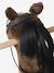 Cheval à roulettes en bois FSC® blanc+brun+marron - vertbaudet enfant 