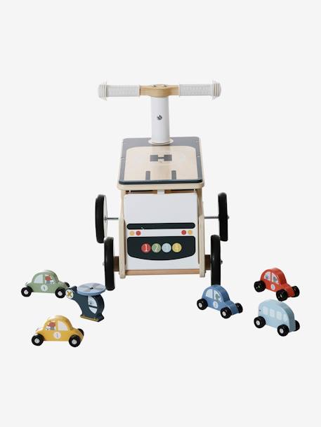 Porteur garage voitures en bois FSC® bleu - vertbaudet enfant 