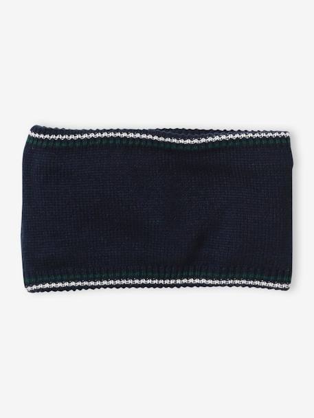 Ensemble bonnet + snood + gants Garçon marine - vertbaudet enfant 
