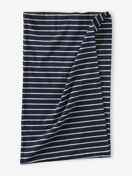 Ensemble rayé garçon bonnet + snood marine - vertbaudet enfant 