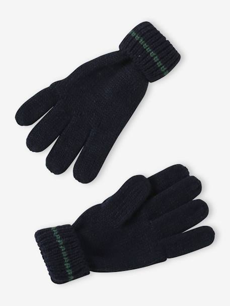 Coffret Noël Garçon bonnet + snood + gants vert sapin - vertbaudet enfant 