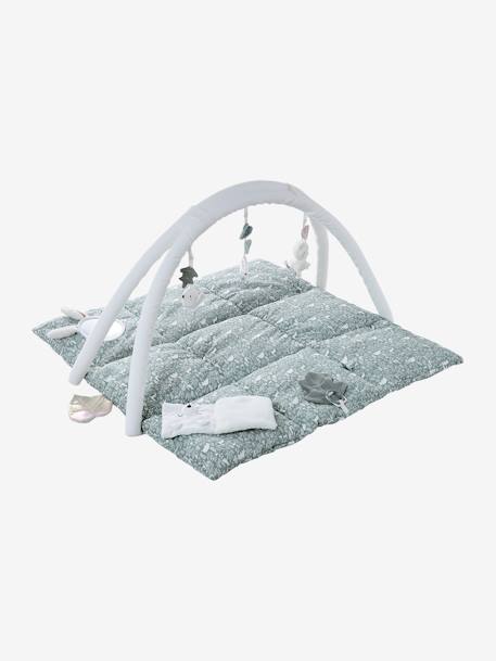 Tapis d'éveil en gaze de coton Tanzanie+vert sauge - vertbaudet enfant 