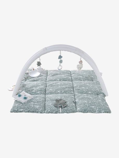 Tapis d'éveil en gaze de coton Tanzanie+vert sauge - vertbaudet enfant 