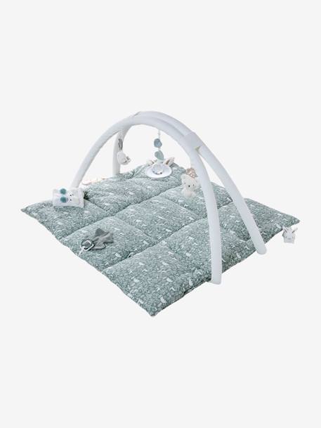 Tapis d'éveil en gaze de coton Tanzanie+vert sauge - vertbaudet enfant 