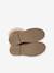 Boots enfant fille cuir fourrées et zippées camel - vertbaudet enfant 