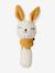 Doudou plat lapin personnalisable + hochet en mallette rose+vert - vertbaudet enfant 