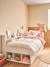 Lit plateforme enfant avec rangements BASEO blanc+bleu grisé+rose nude - vertbaudet enfant 