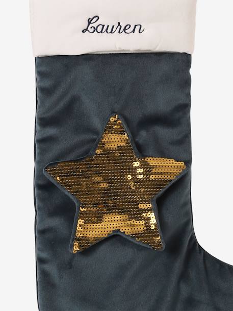 Chaussette de Noël velours souris et lapin vert - vertbaudet enfant 