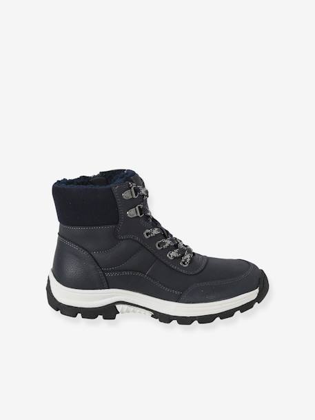 Baskets montantes lacées garçon marine - vertbaudet enfant 