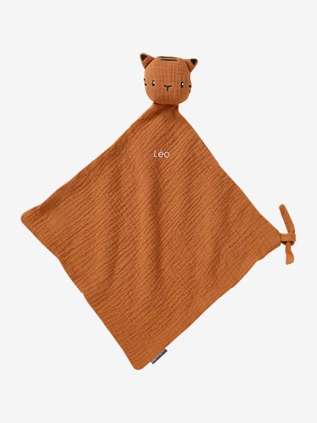 Geschenkdoos met 3 stuks:  knuffeldoek + rammelaar + prentenboek betoverd bos+groen - vertbaudet enfant 