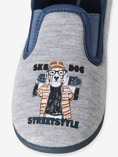 Chausson charentaise garçon conf gris imprimé - vertbaudet enfant 