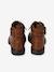 Boots Gavroche Cuir Fille marron - vertbaudet enfant 