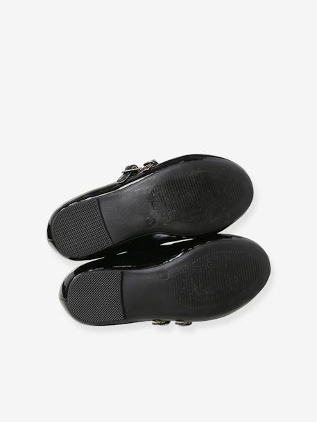 Ballerine double bride noir - vertbaudet enfant 