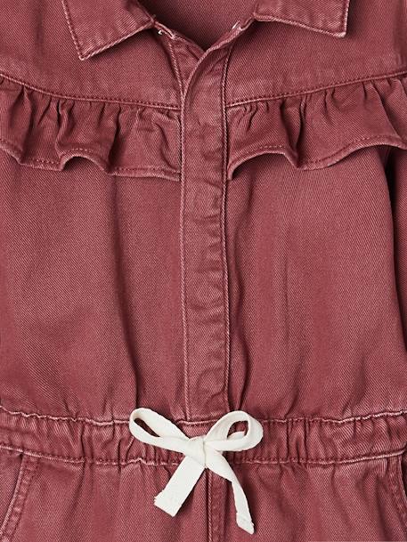 Combinaison fille à volant prune - vertbaudet enfant 