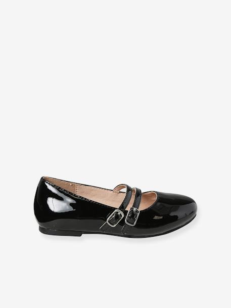 Ballerine double bride noir - vertbaudet enfant 