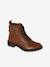 Boots Gavroche Cuir Fille marron - vertbaudet enfant 