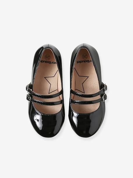 Ballerine double bride noir - vertbaudet enfant 