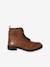 Boots gavroche cuir fille marron - vertbaudet enfant 