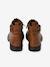 Boots gavroche cuir fille marron - vertbaudet enfant 